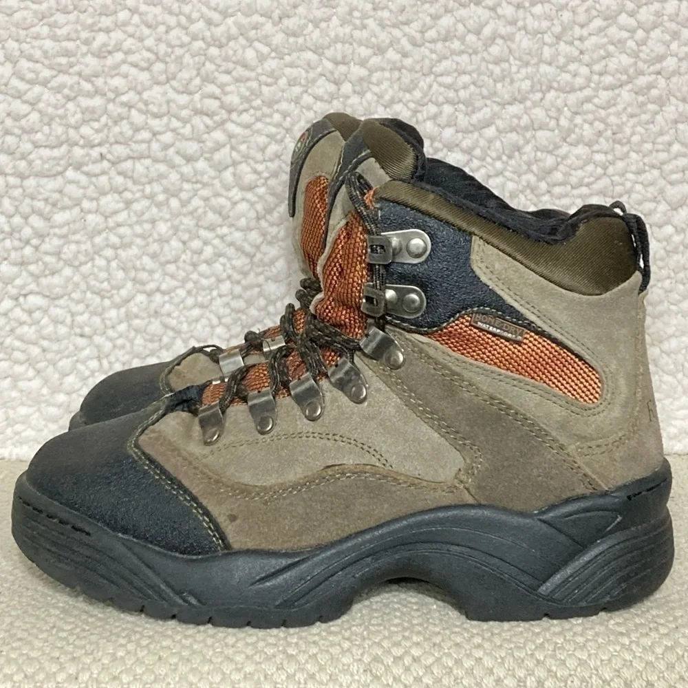 Redhead Youth Bone-Dry Waterproof Tan Leather Hiking Outdoor Boots Size US 4.5M